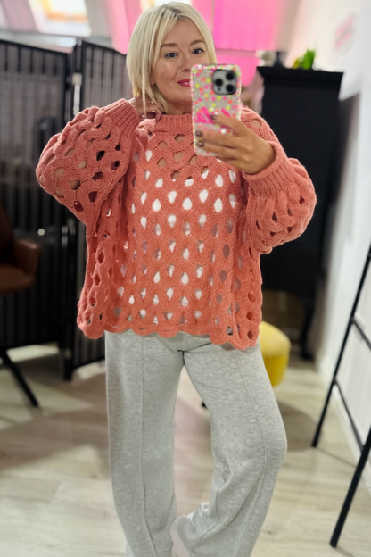 Pia Crochet Jumper