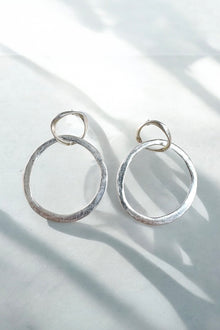 Hammered Circle Earrings