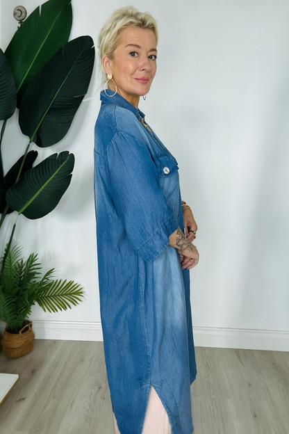Denim Shirt Dress