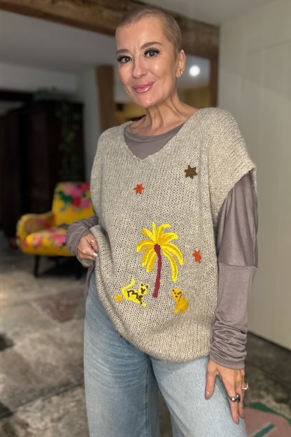 Safari Sleeveless Jumper