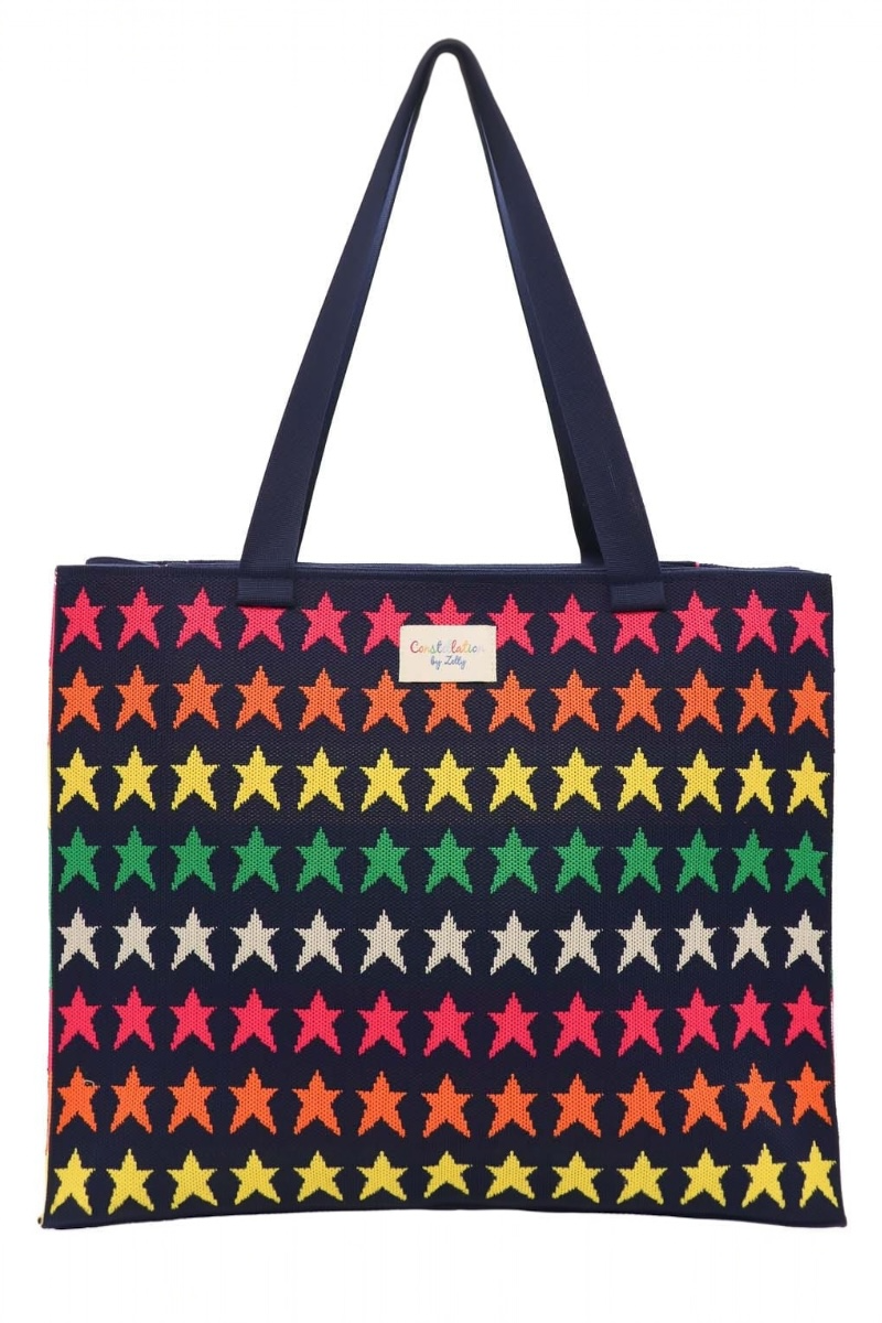Constellation Large Tote - Navy Star