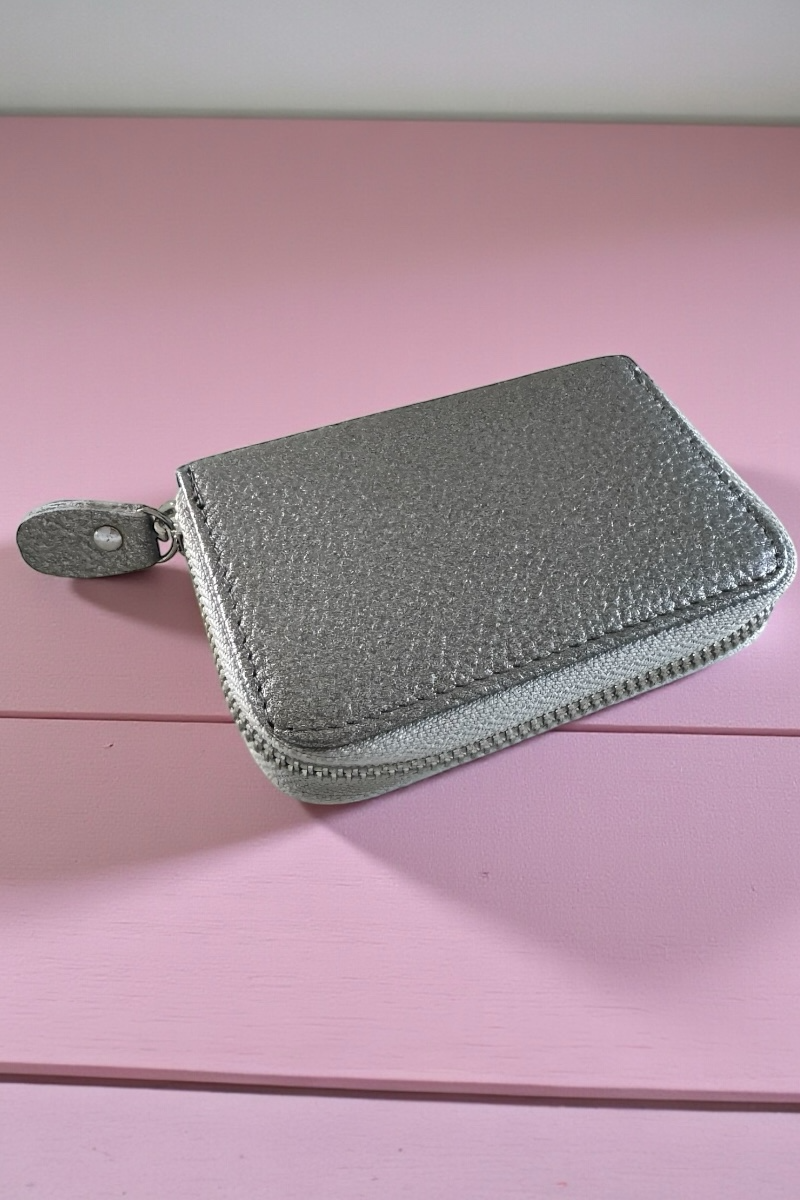 Leather Zipped Card Holder