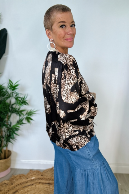 Leopard Bomber Jacket