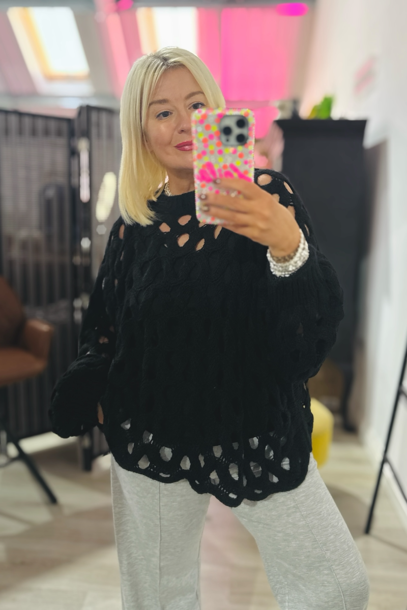 Pia Crochet Jumper