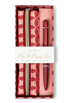 Designworks Ink Pen & Pouch Set - Pinwheel Pink