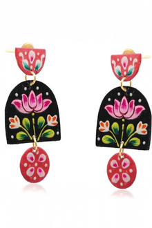Padma Hand Painted Earrings
