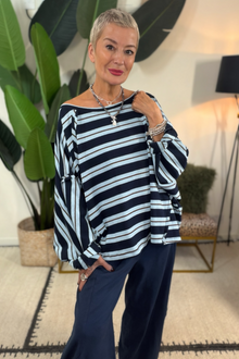 Relaxed Stripe Sweatshirt