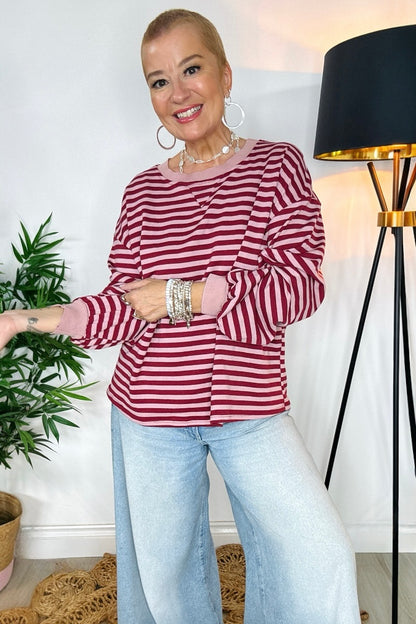 Lana Striped Sweatshirt