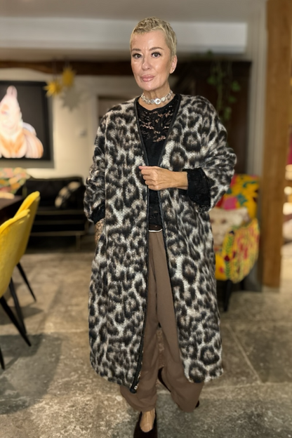 Chelsea Leopard Print Coatigan