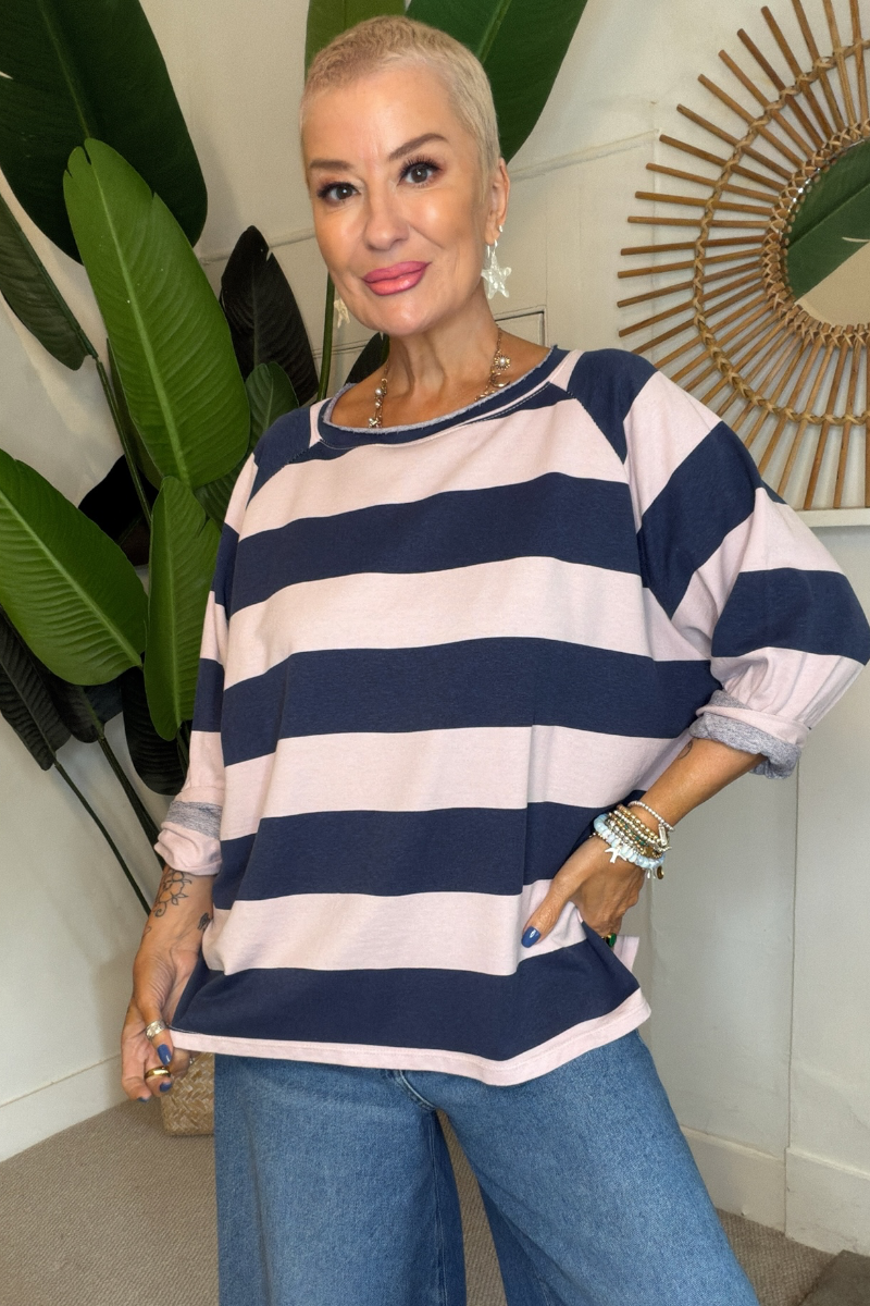 Everyday Stripe Sweat Top