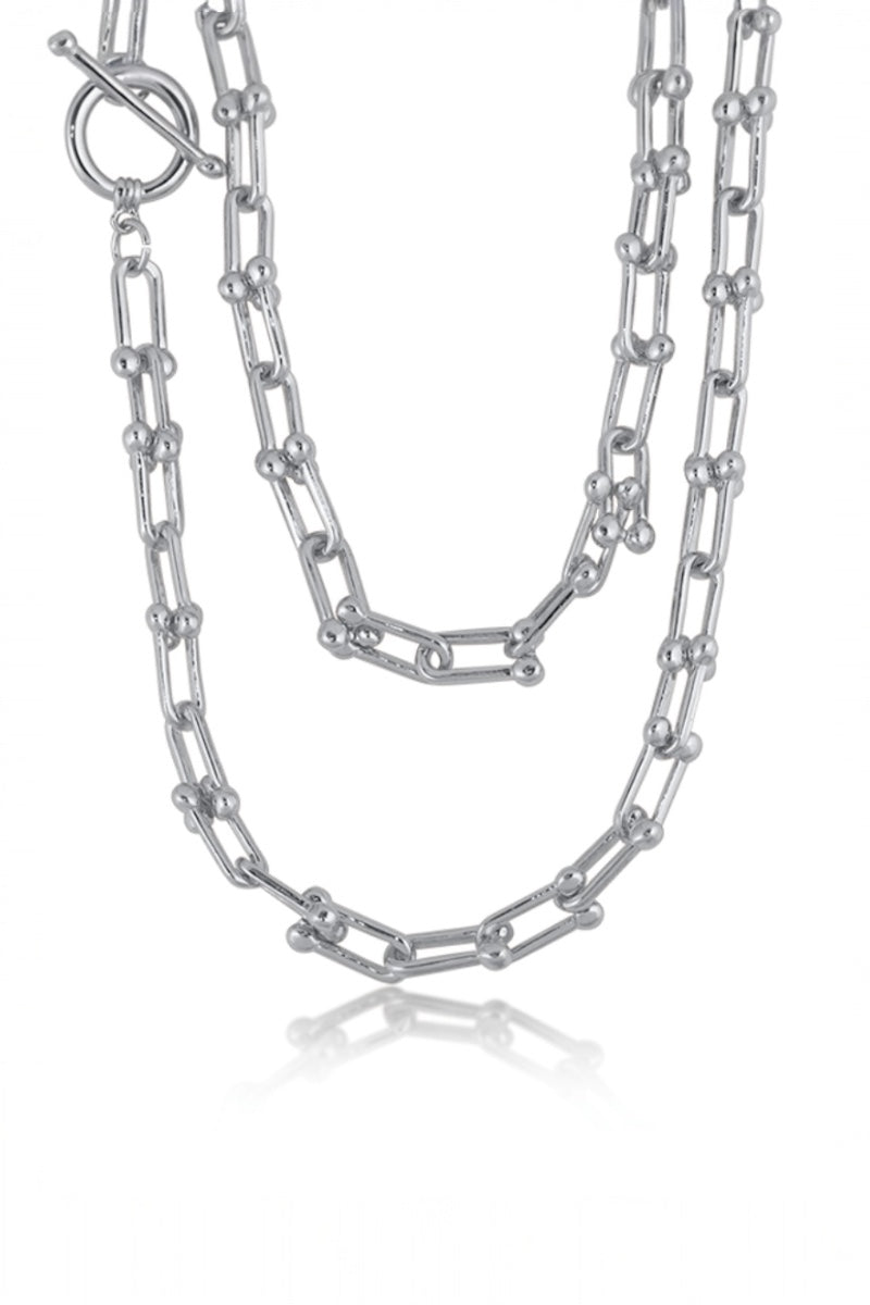 Big Metal London Link Chain Necklace