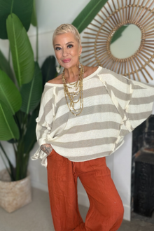 Stripe Relaxed Fit Knit