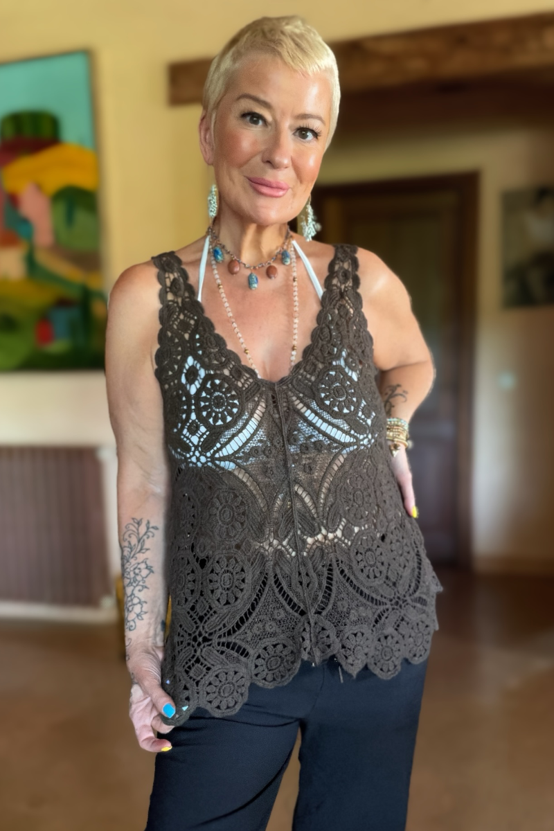 Porto Crochet Vest
