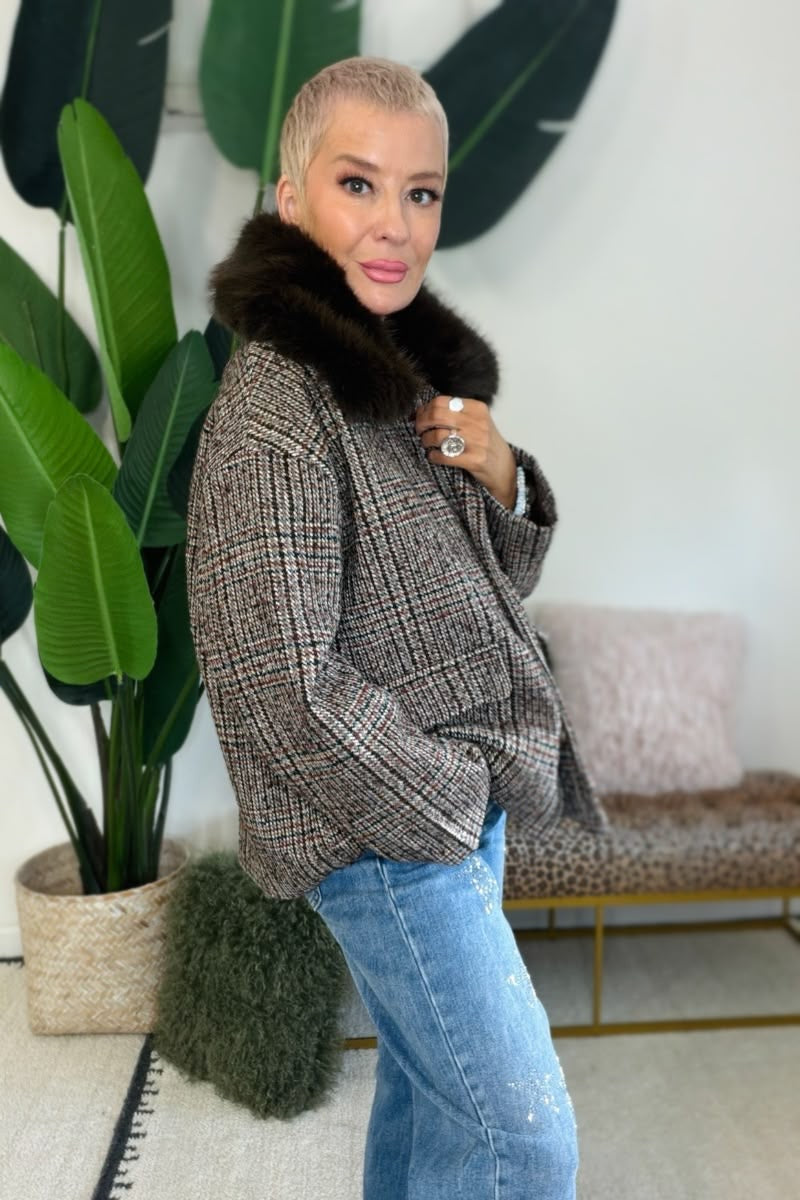 Tweed & Fur Jacket