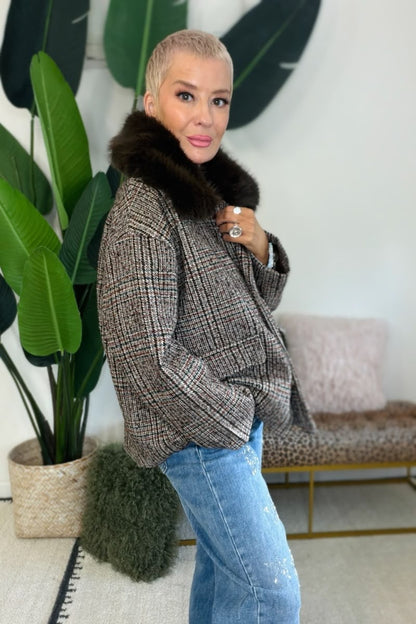 Tweed & Fur Jacket