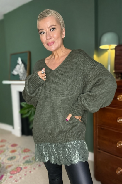 Easy Layer V Neck Jumper