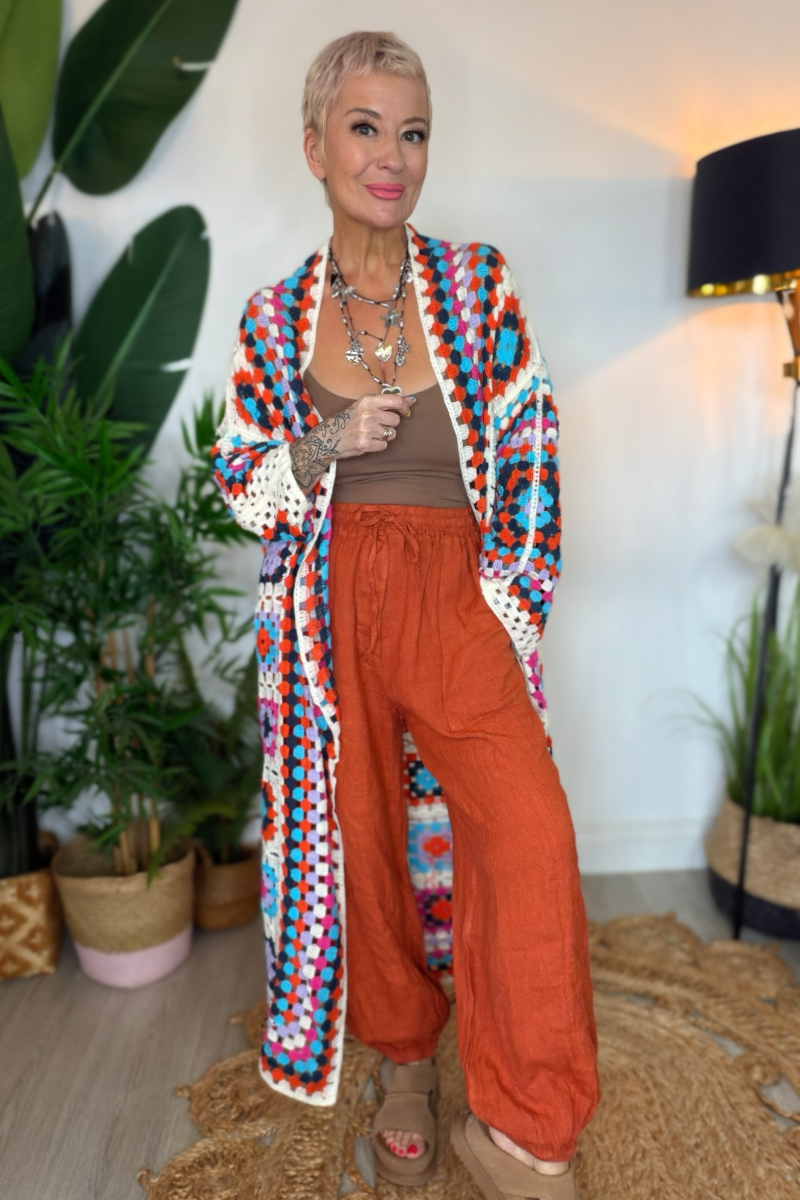 Crochet Maxi Cardigan