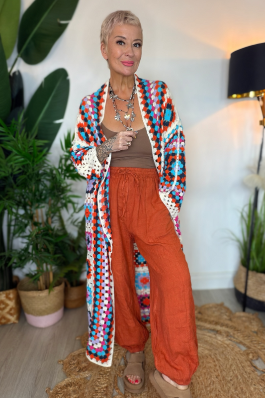 Crochet Maxi Cardigan
