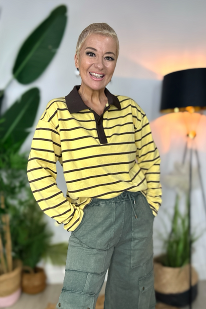 Stripe Rugby Shirt - Banana Split