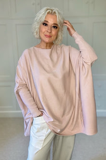 Sylvie Oversized Jumper - Pale Pink