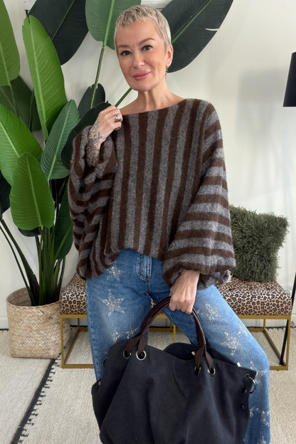 Stripe Slouchy Knit
