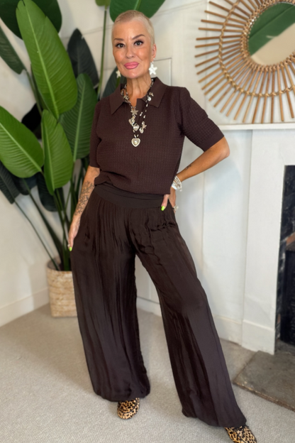 Slow Days Silk Mix Trousers
