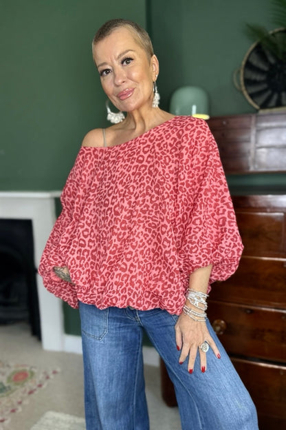 Lola Leopard Print Top