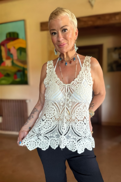 Porto Crochet Vest