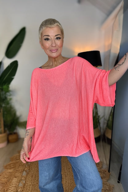 Slouch This Way! Short Sleeve Knit