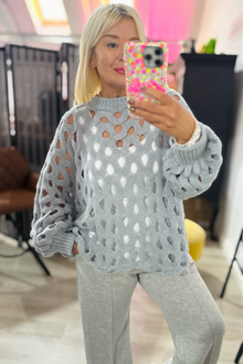 Pia Crochet Jumper