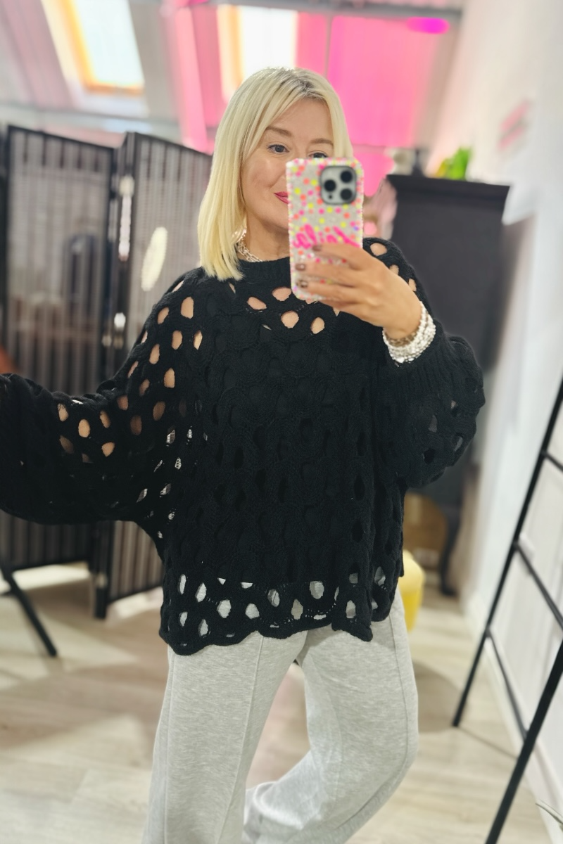 Pia Crochet Jumper