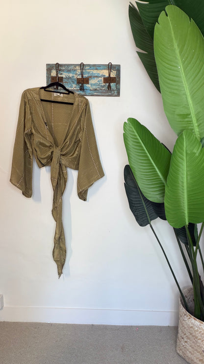 Sari Waterfall Wrap Drop Three