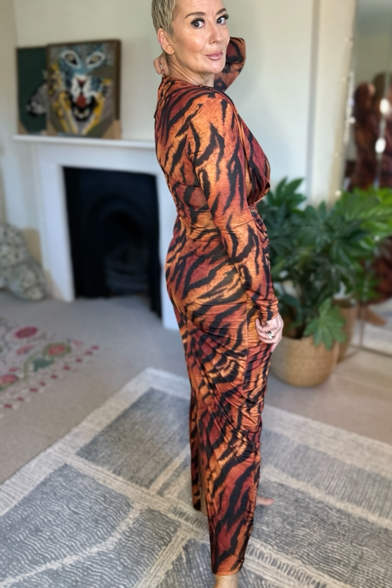 Tiger Kiss Midi Dress