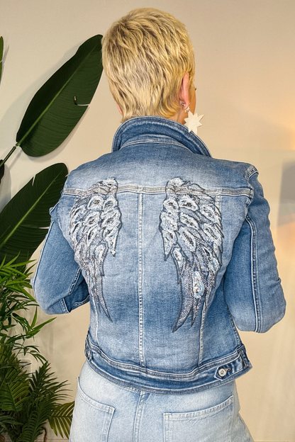 Angel Wing Denim Jacket (PRE-ORDER)