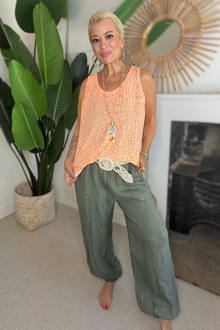 Cashmere Mix Leopard Print Top