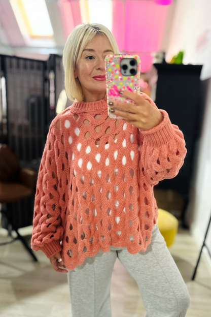 Pia Crochet Jumper