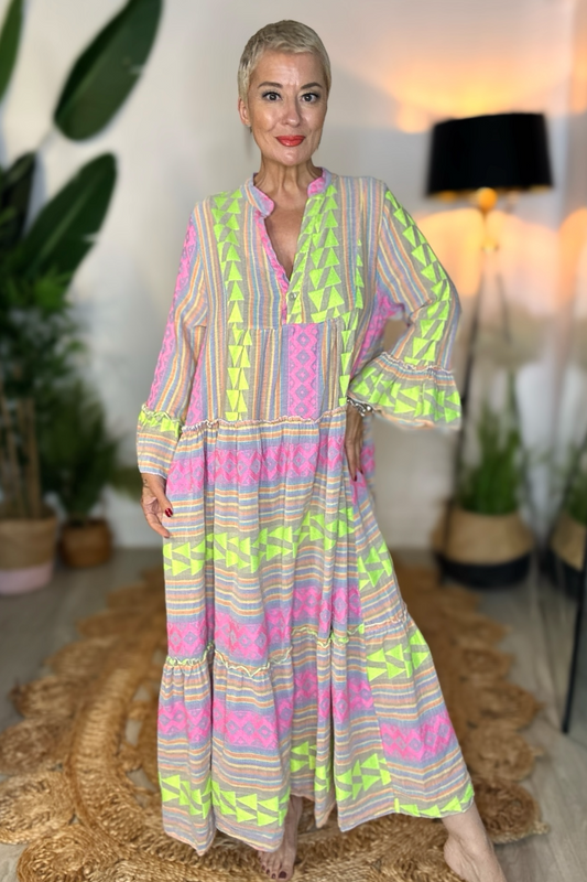 Aztec Woven Maxi Dress