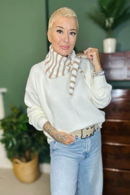 Everyday Stripe Neck Scarf