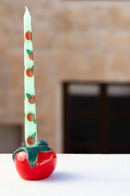 Tomato Ceramic Candle Holder