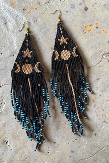 Sun & Moon Beaded Earrings