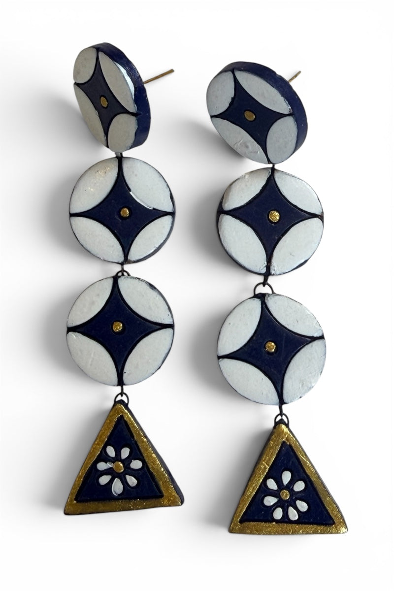 Retro Bloom Statement Earrings