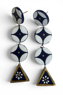 Retro Bloom Statement Earrings