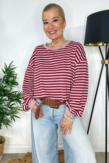 Lana Striped Sweatshirt