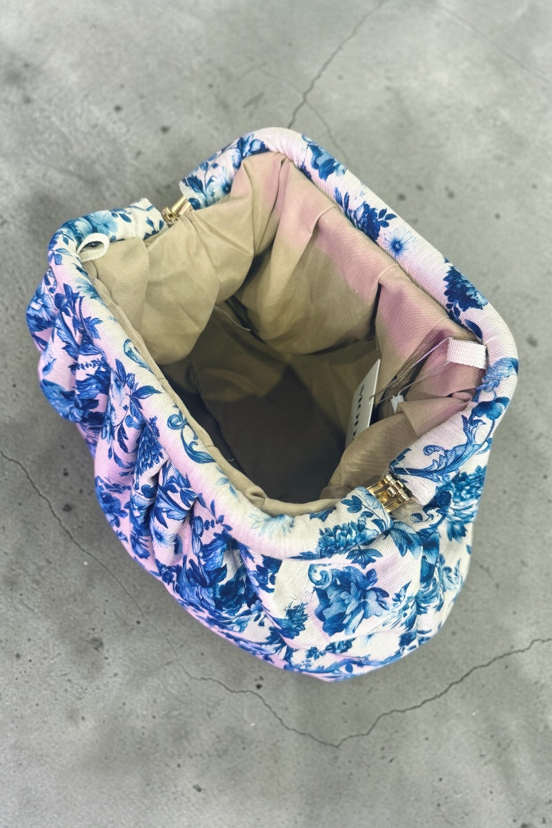 Puffy Clutch Bag - Floral