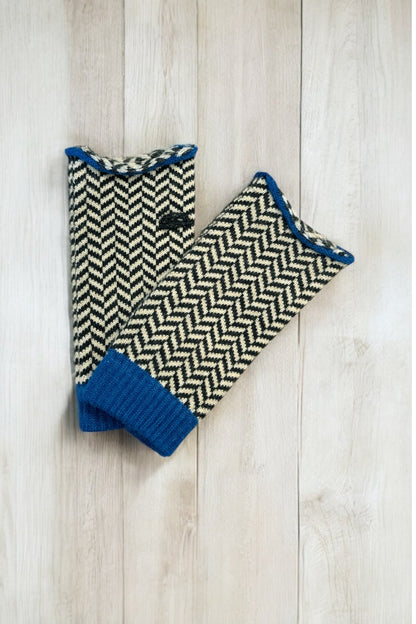 Chevron Knit Fingerless Gloves