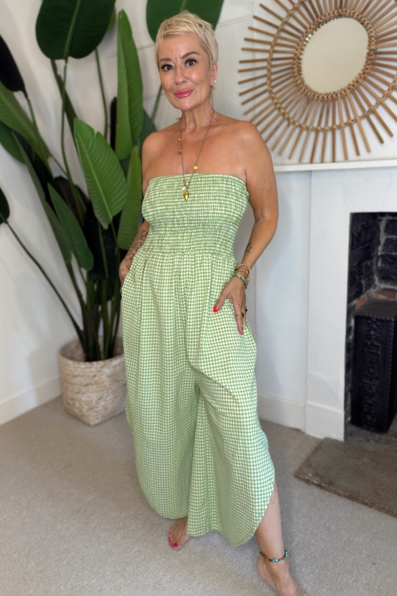 Gingham Jumpsuit