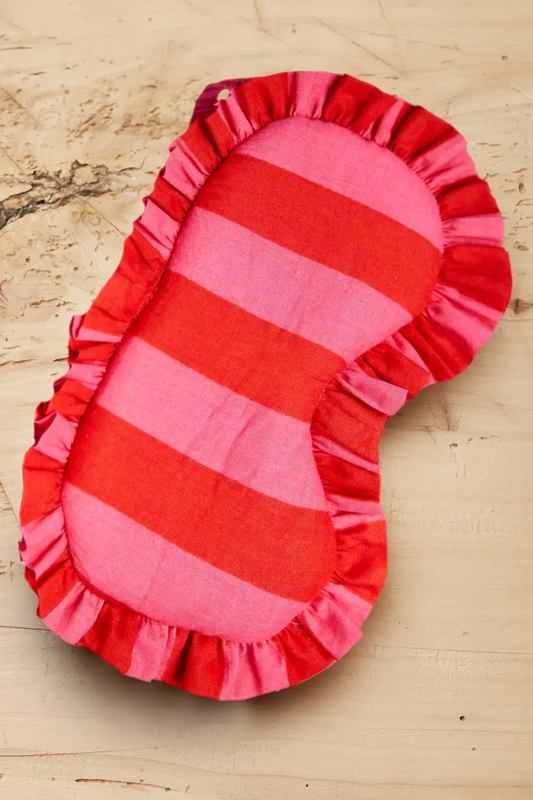 Bold Stripe Frill Eye Mask