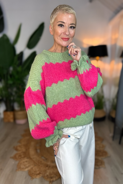 Zig & Zag Striped Jumper