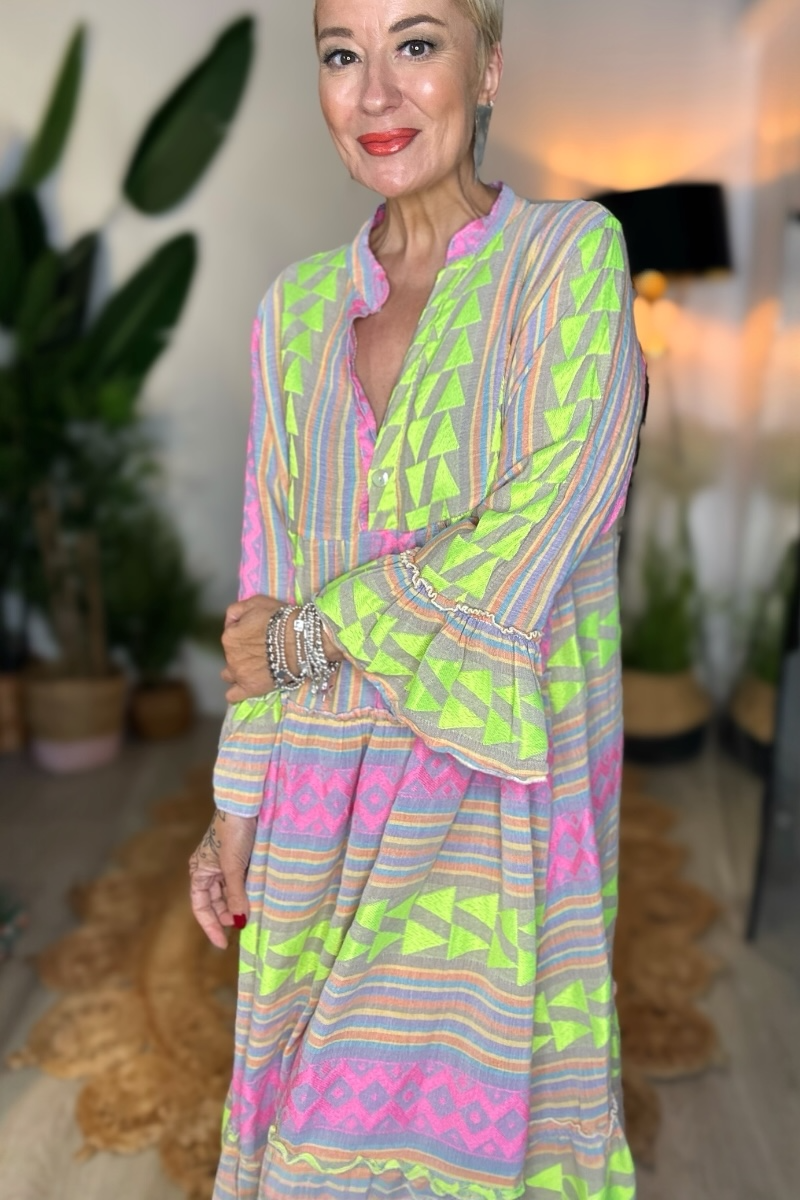 Aztec Woven Maxi Dress