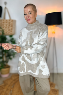 Luxe Fawn Camo Jumper